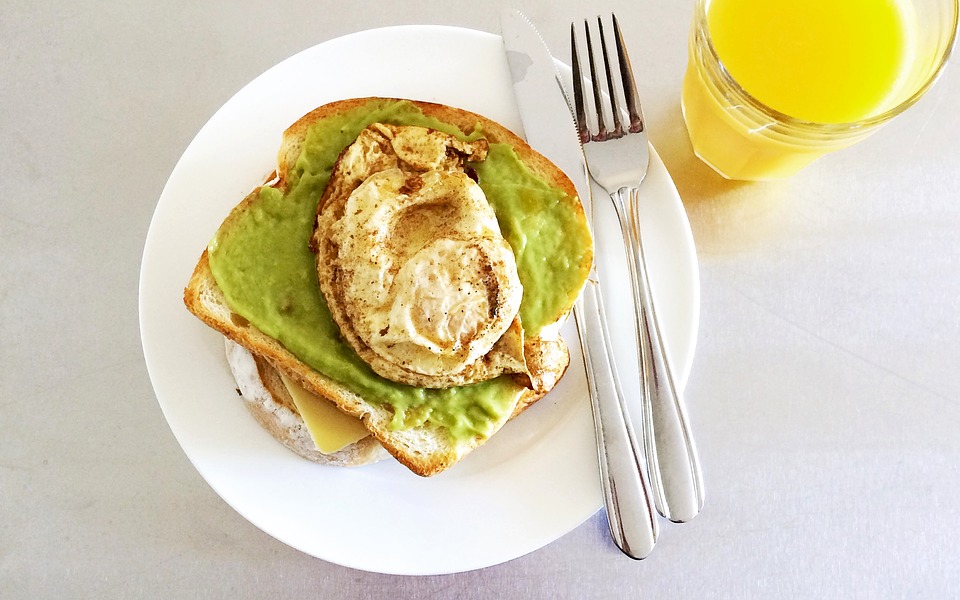 Avocado toast breakfast