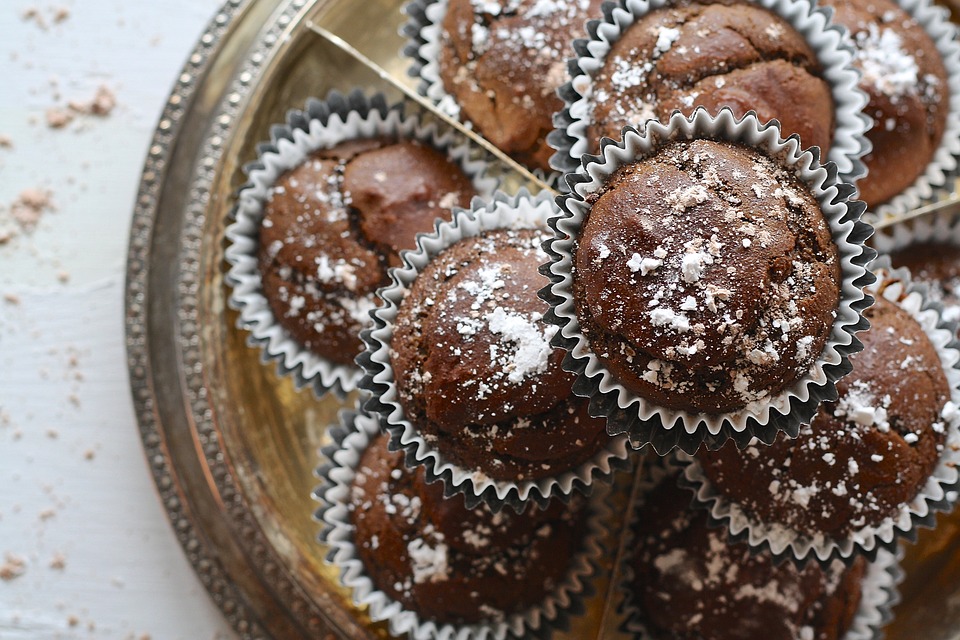 Dark chocolate cup cake